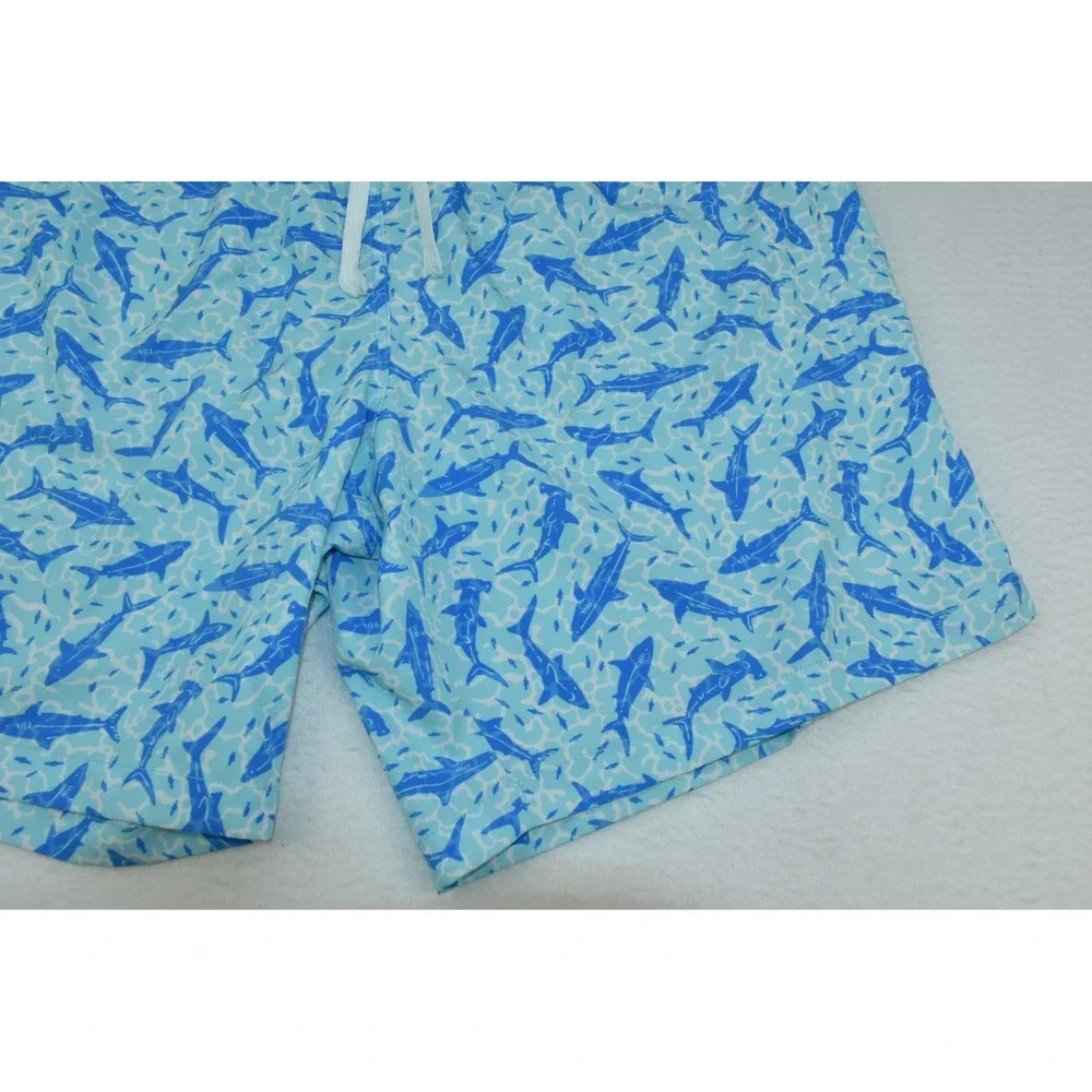Chubbies The Shark Sides Men Shorts Size 2XL Classic Blue Drawstring Swim 7
